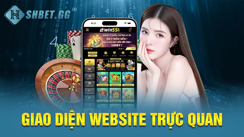 Giao diện website trực quan